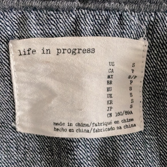 NWOT Life In Progress Hoodie Denim Jacket - Size Small - Picture 3 of 6